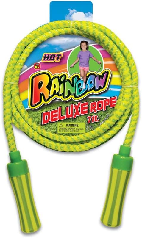 Ja-Ru Rainbow Deluxe Jump Rope Assorted Colors, 7-Ft