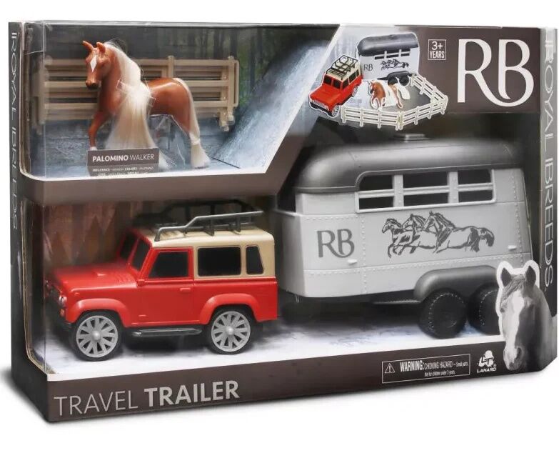Lanard Royal Breeds Travel Trailer Horse Playset