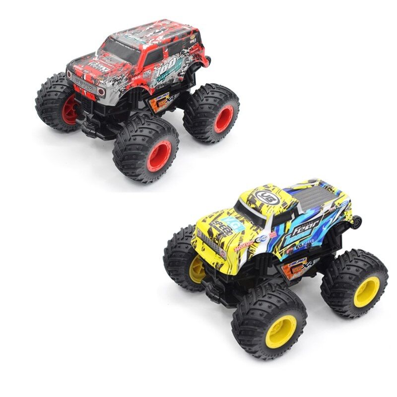 Glory Bright Big Wheel Lights & Sounds Monster Truck Toy Assortement, 8-In