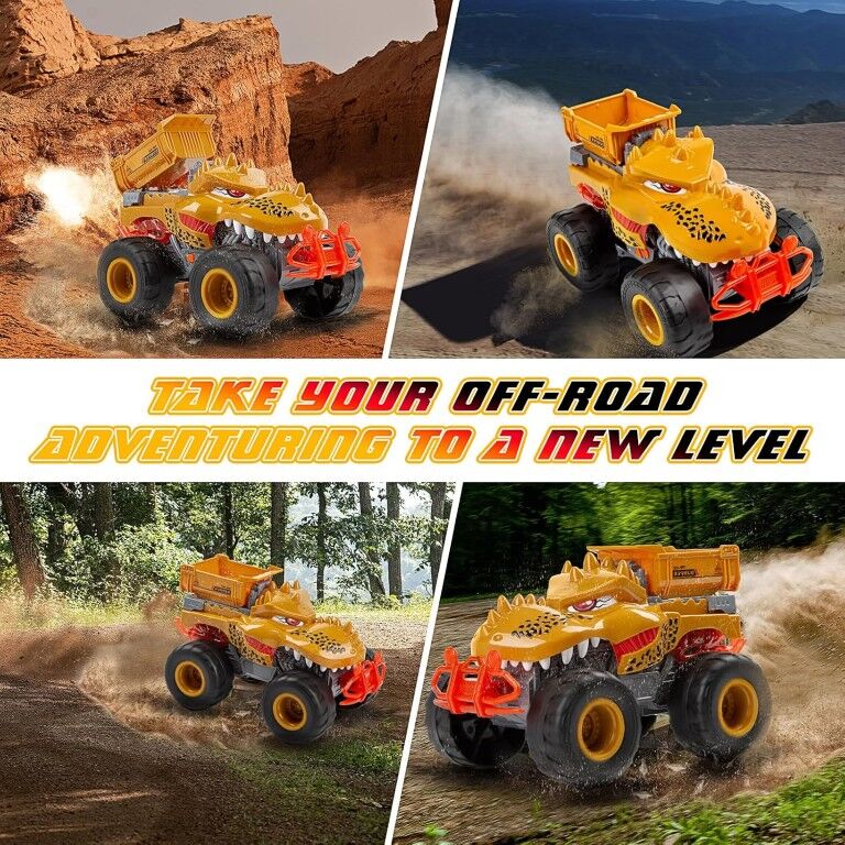 Veslier Dinosaur Monster Construction Truck Toy Assortment