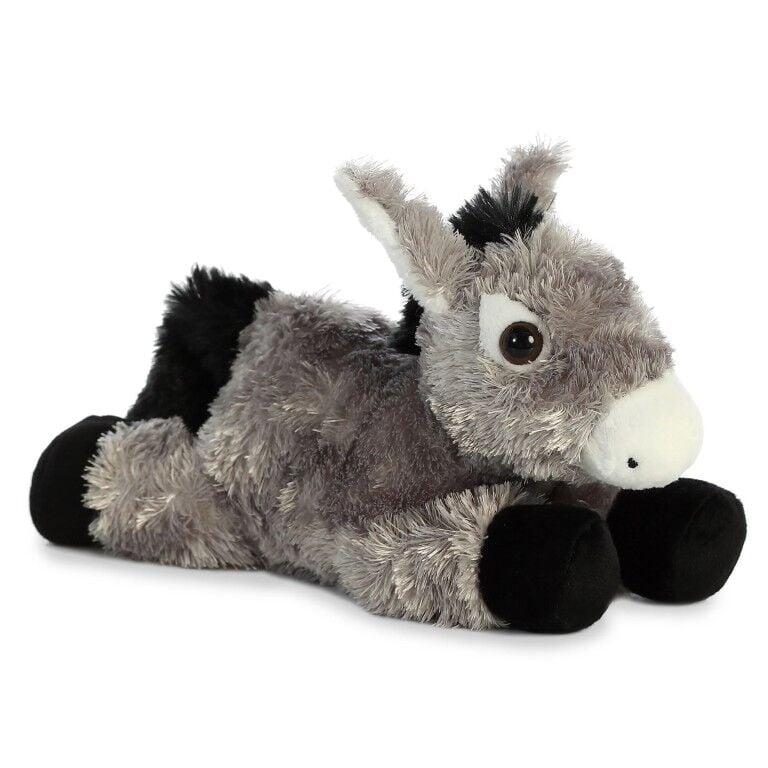 Aurora Mini Flopsie Donkey Plush, 8-In