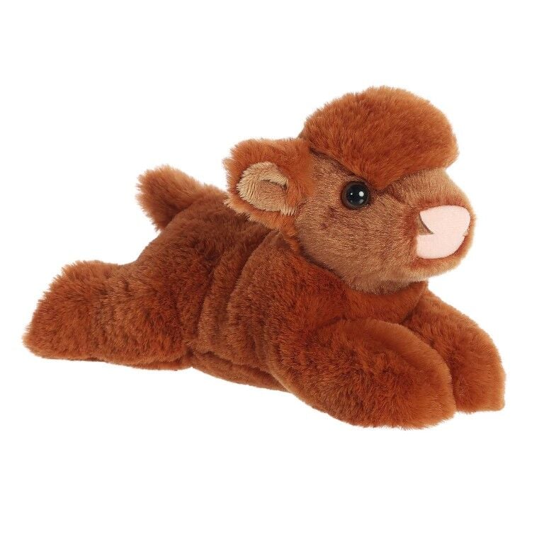Aurora Mini Flopsie Highland Cow Calf Plush, 8-In
