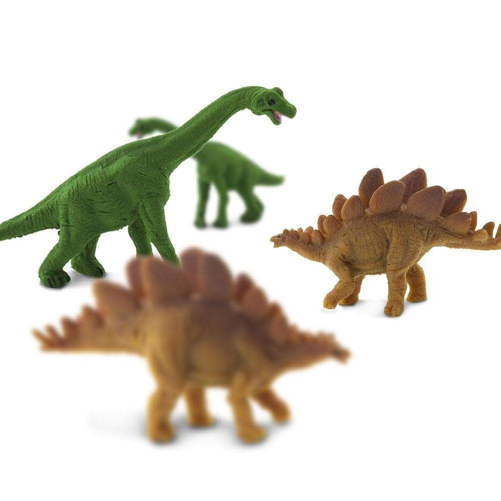 Safari LTD Good Luck Minis Brachiosaurus & Stegosaurus 