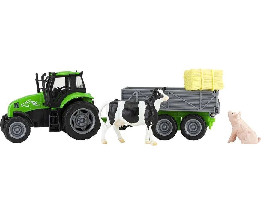 Breyer Farms Tractor and Tag-A-Long Wagon Toy Set
