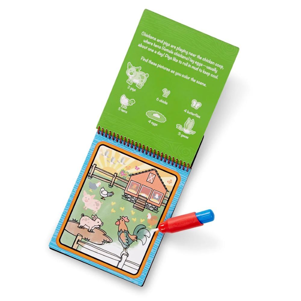 Melissa & Doug Water Wow Farm On the Go Travel Activity