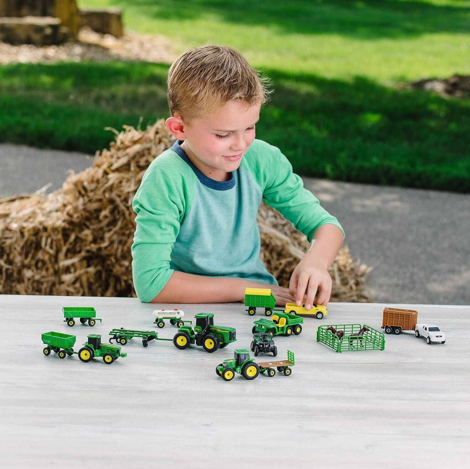 Tomy John Deere Farm Toy Playset, 20-Pc