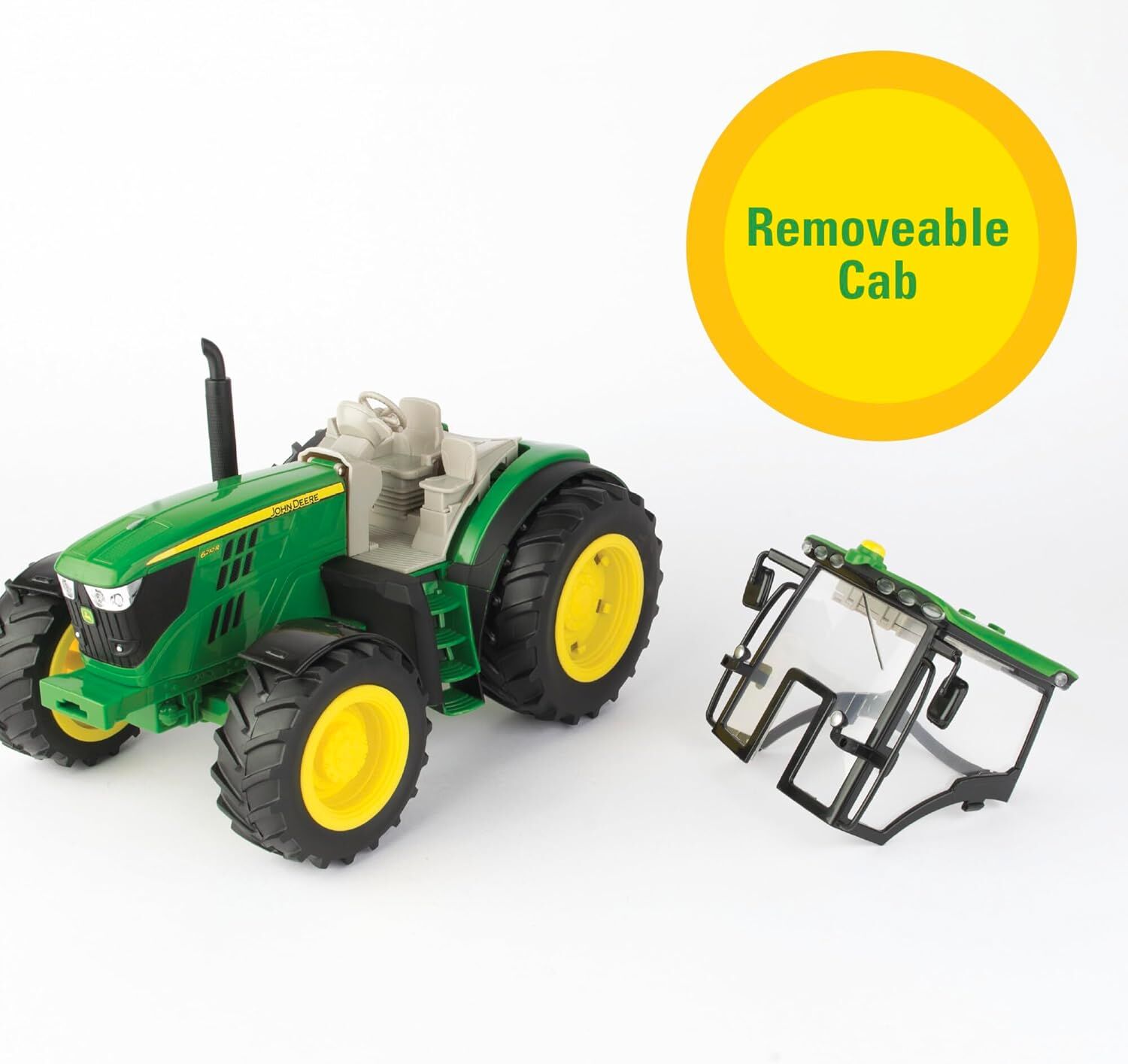 Tomy John Deere Big Farm Loader Tractor And Spreader Playset