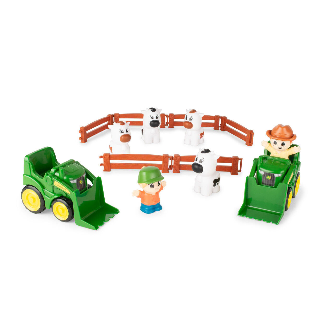 TOMY John Deere The Cows Are Out Farm Toy Playset
