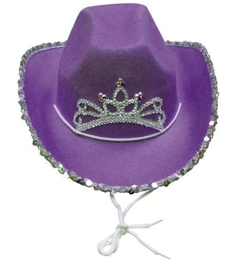 Parris Purple Cowgirl Hat with Bling