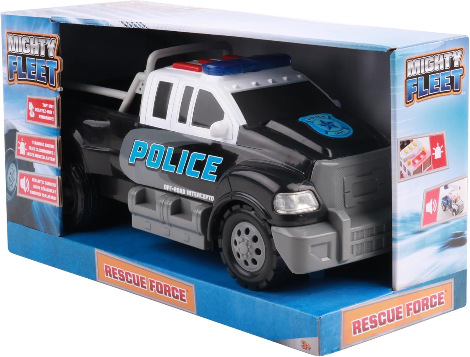 Mighty Fleet Diecast Toughest Minis Toy Vehicle Assortment, 5-In