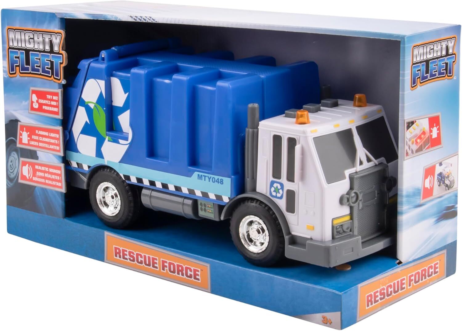 Mighty Fleet Diecast Toughest Minis Toy Vehicle Assortment, 5-In