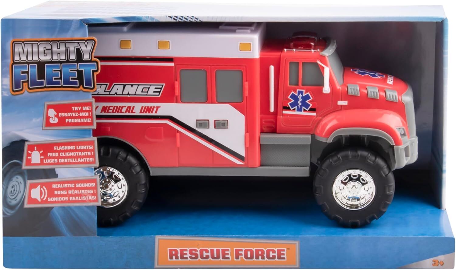 Mighty Fleet Diecast Toughest Minis Toy Vehicle Assortment, 5-In