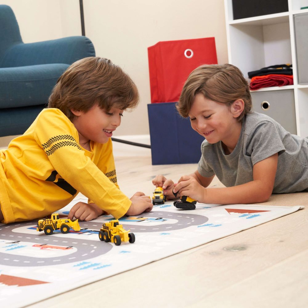 CAT Metal Wheel Loader, Excavator, Steam Roller, 3-Pk