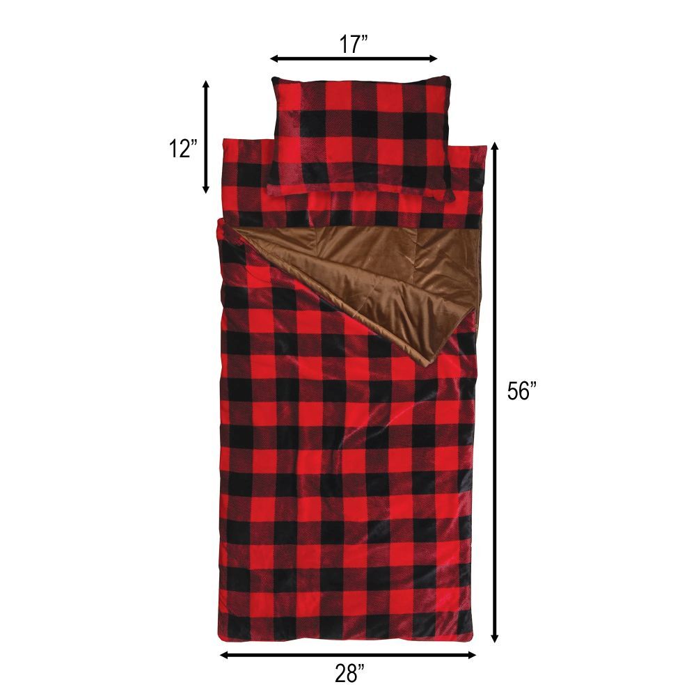 Carstens Inc. Red Lumberjack Slumber Bag