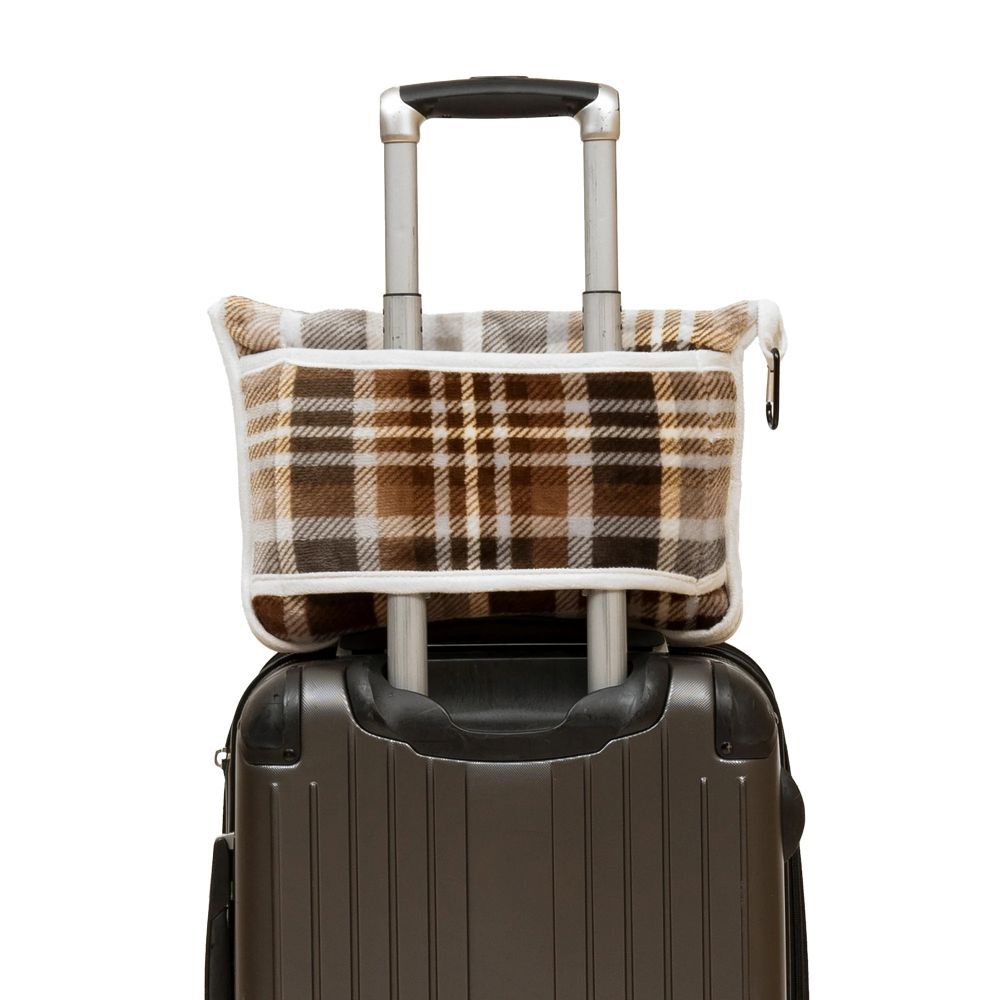Carstens Inc. Grey Chestnut Travel Blanket