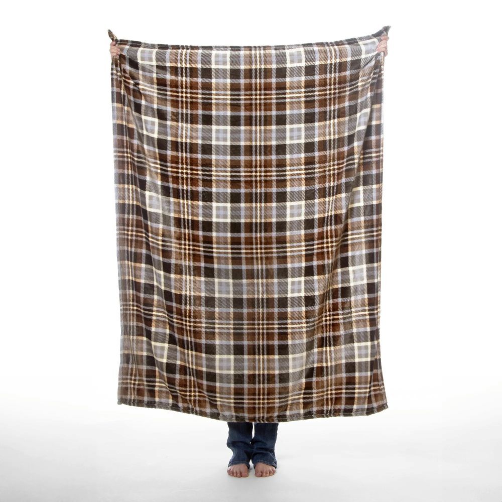 Carstens Inc. Grey Chestnut Travel Blanket