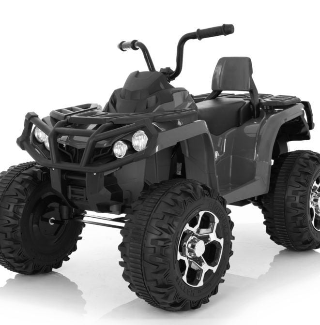 Wonderlanes Black Adventure ATV: Battery Powered Ride-On