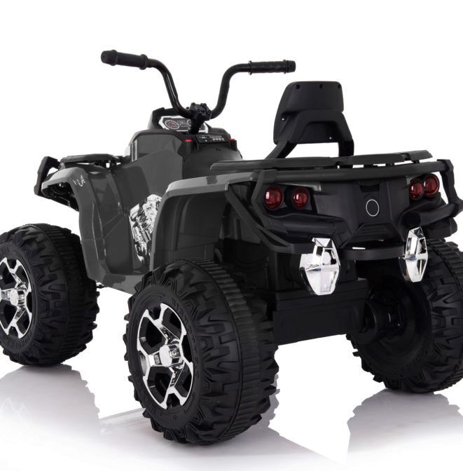 Wonderlanes Black Adventure ATV: Battery Powered Ride-On