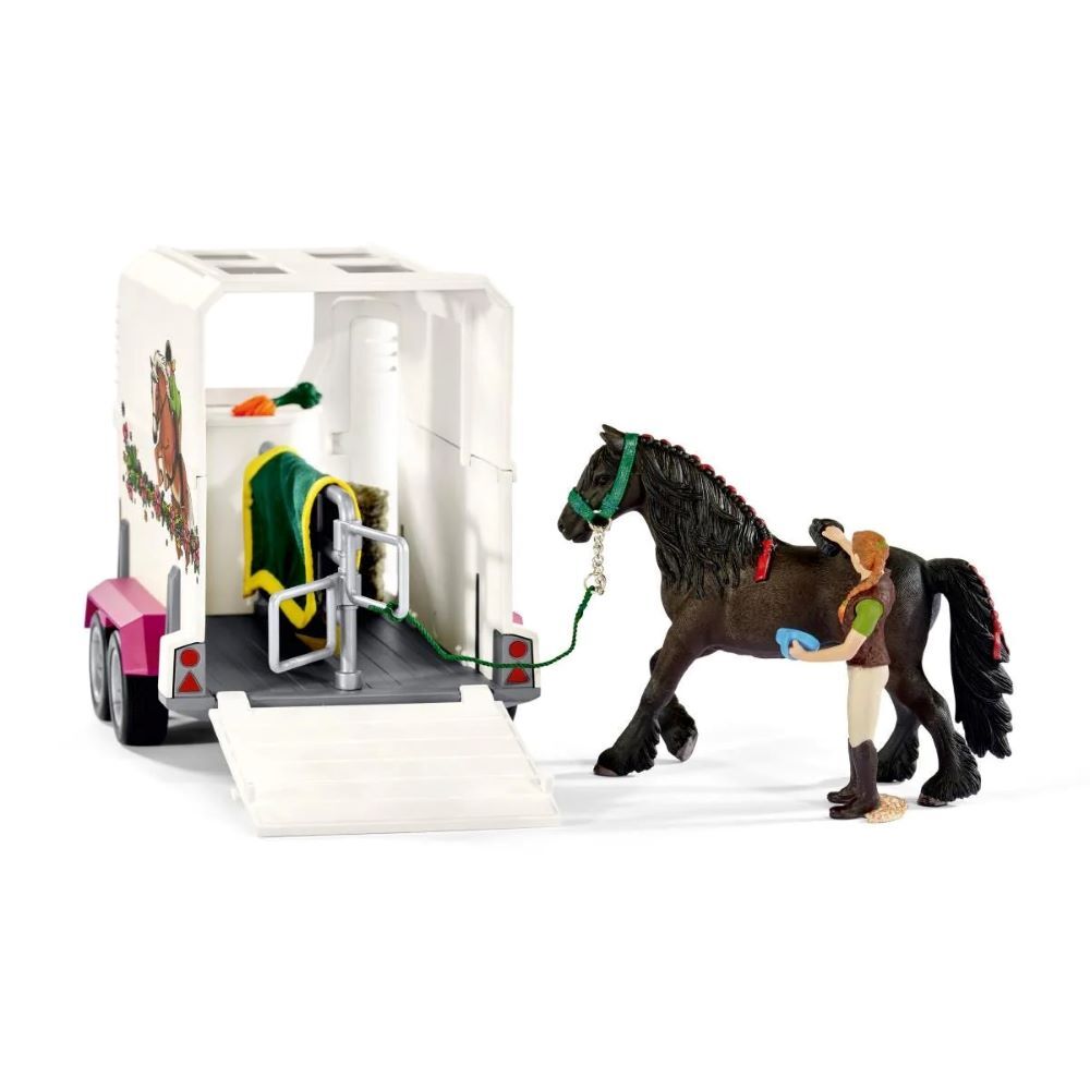 Schleich Pick Up with Horse Box Toy