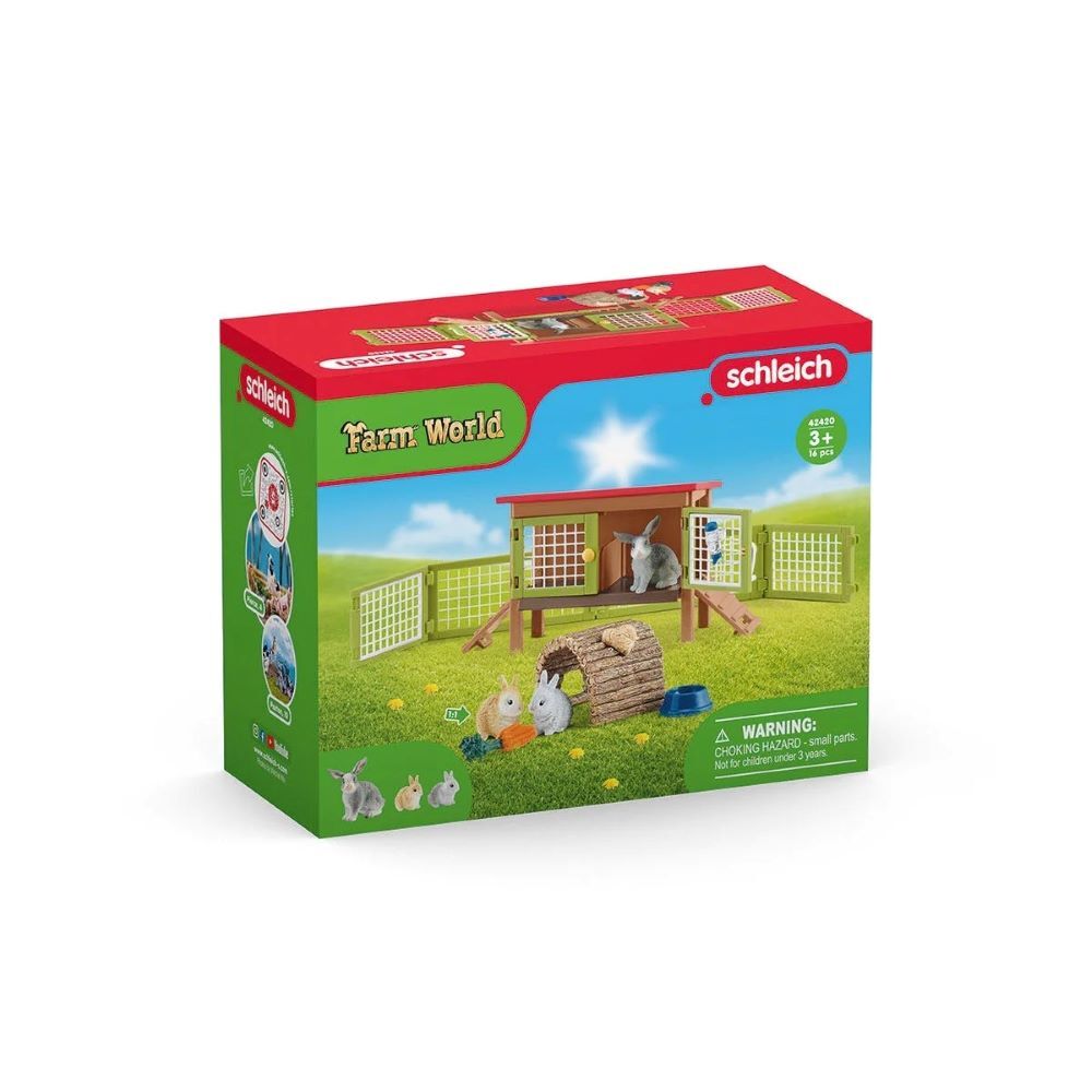 Schleich Toy Rabbit Hutch