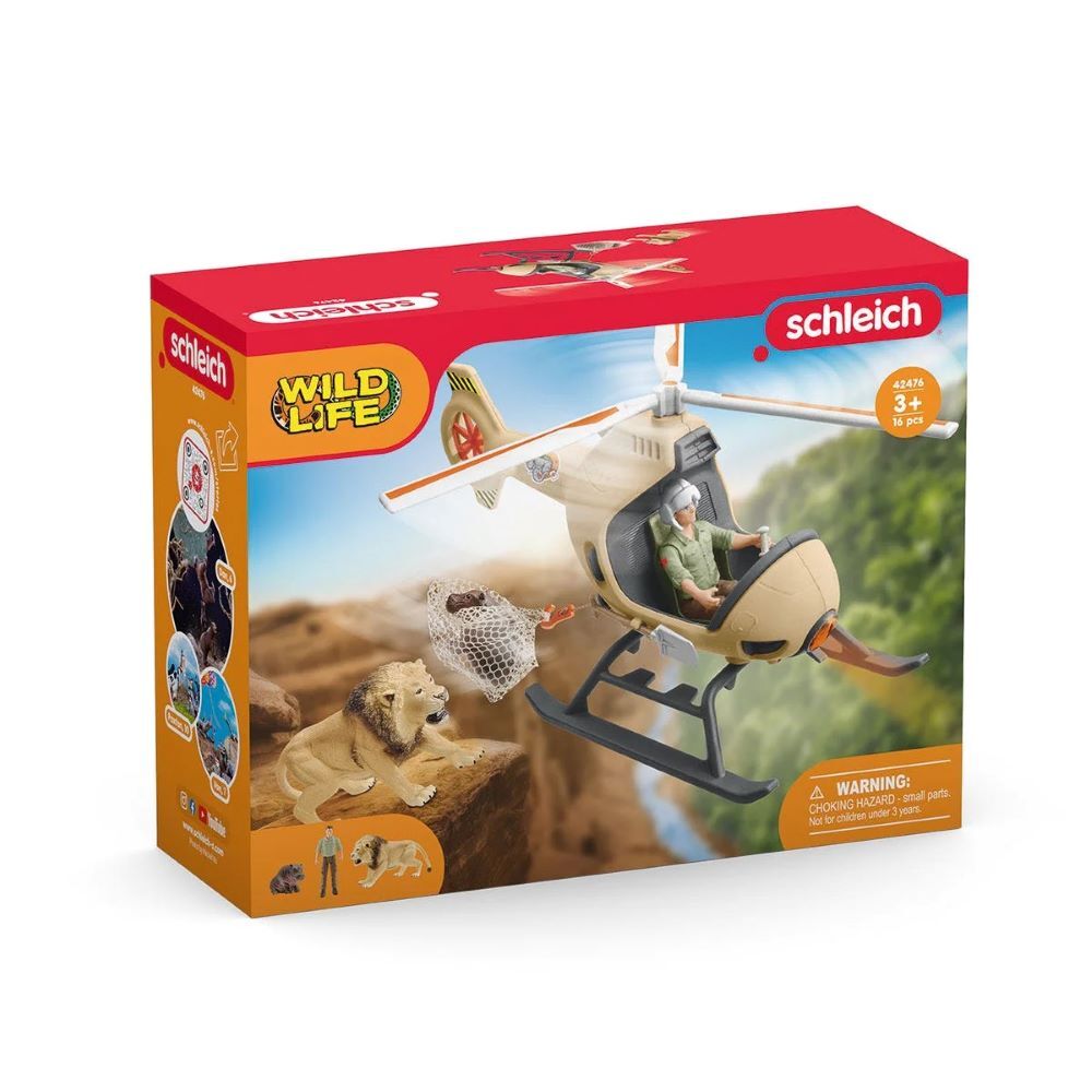 Schleich Animal Rescue Helicopter Toy Set