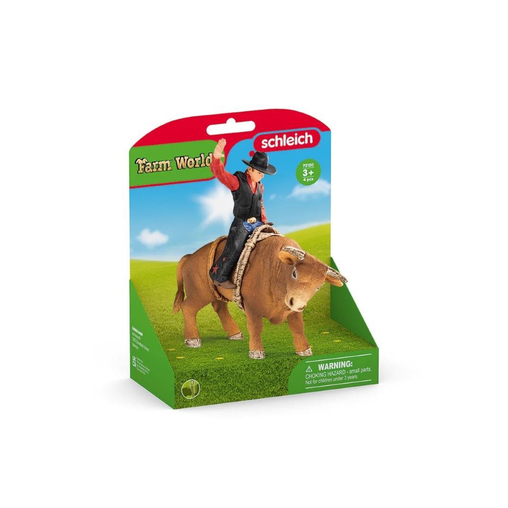 Schleich Cowboy with Bull Toy