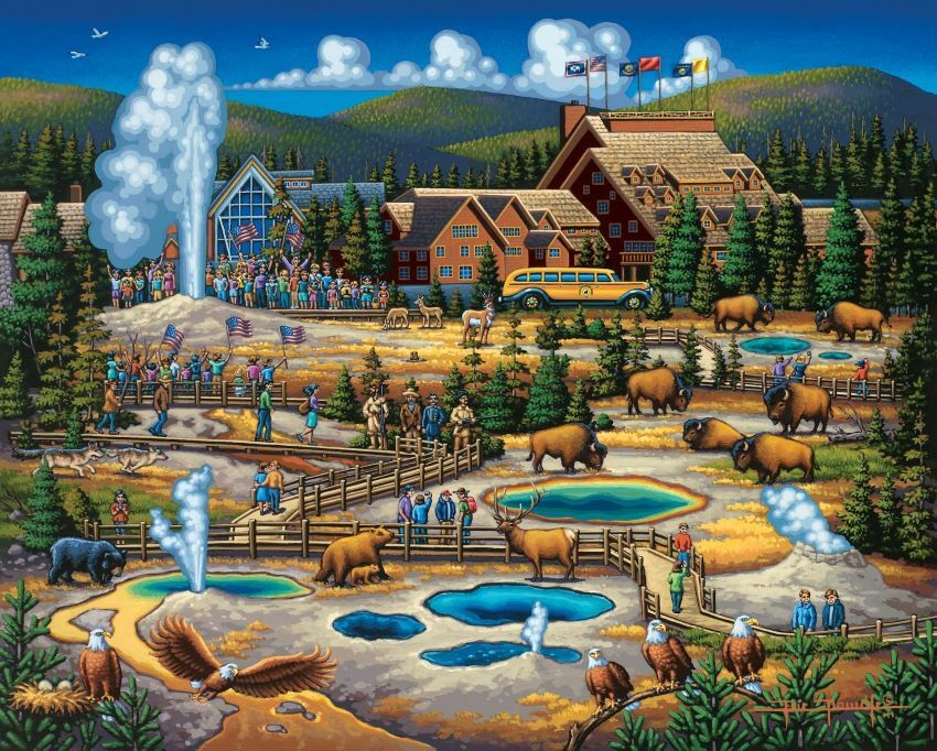 Dowdle Yellowstone National Park - Old Faithful Puzzle, 500-Pc