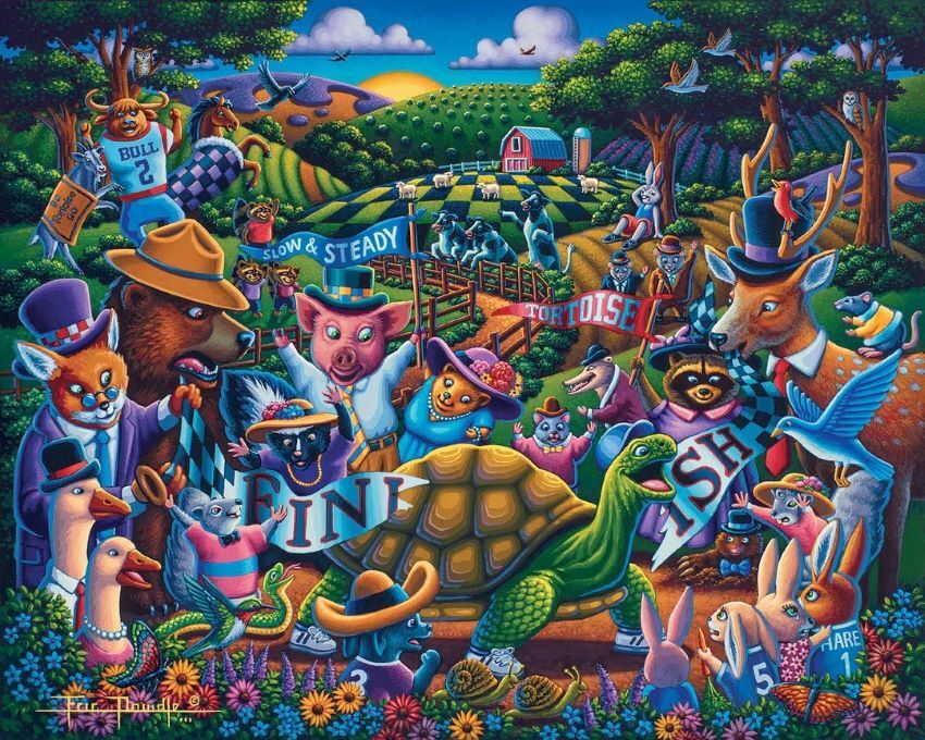 Dowdle Tortoise and the Hare Puzzle, 100-Pc