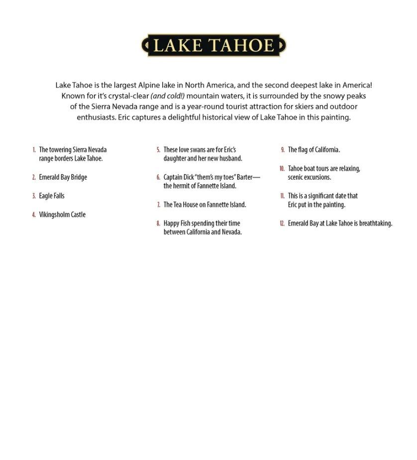 Dowdle Lake Tahoe, California Puzzle, 1000-Pc