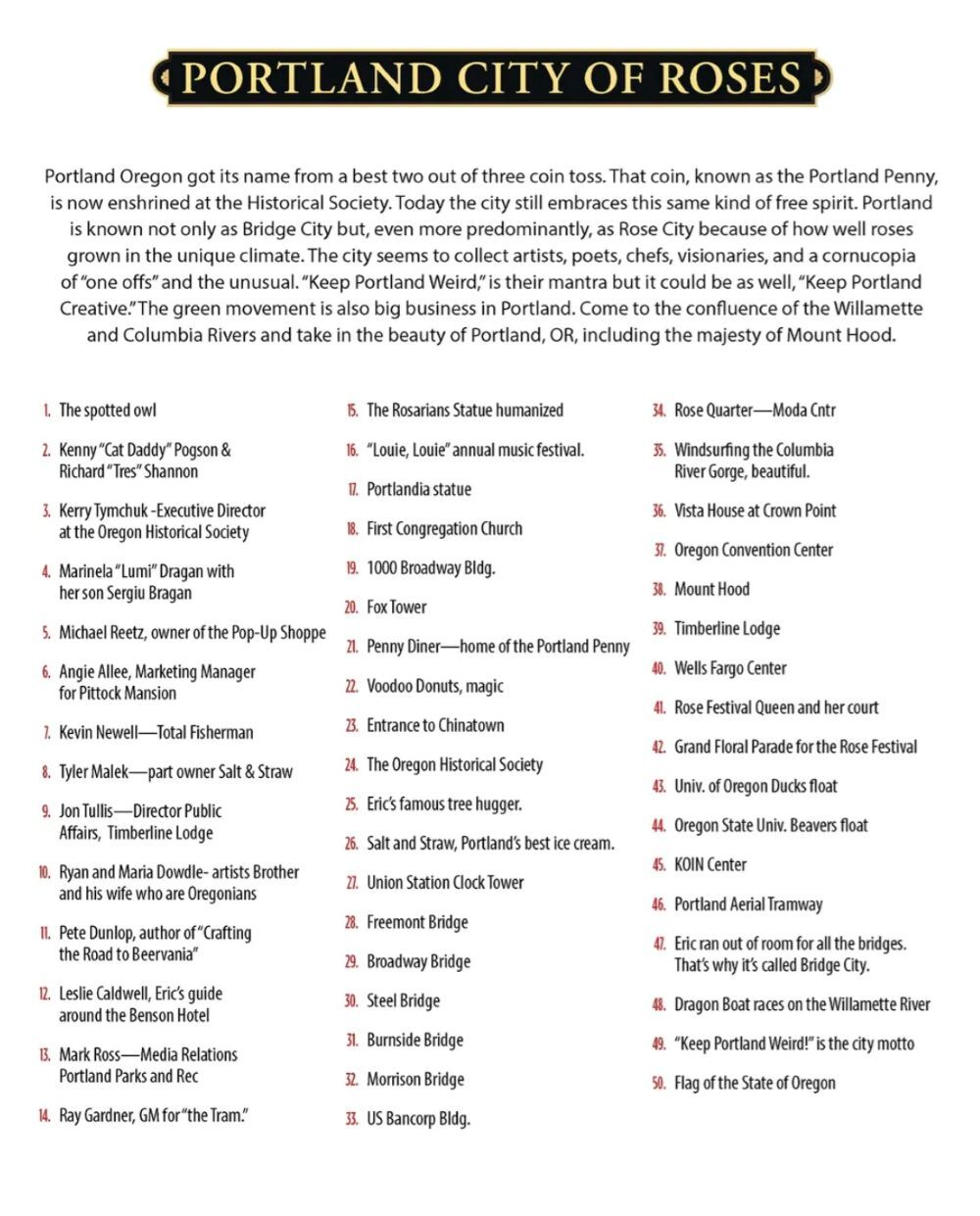 Dowdle Portland City of Roses, Oregon Puzzle, 1000-Pc