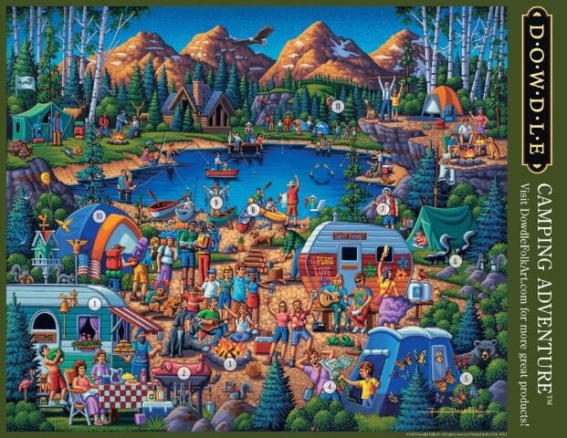 Dowdle Camping Adventure Puzzle, 1000-Pc