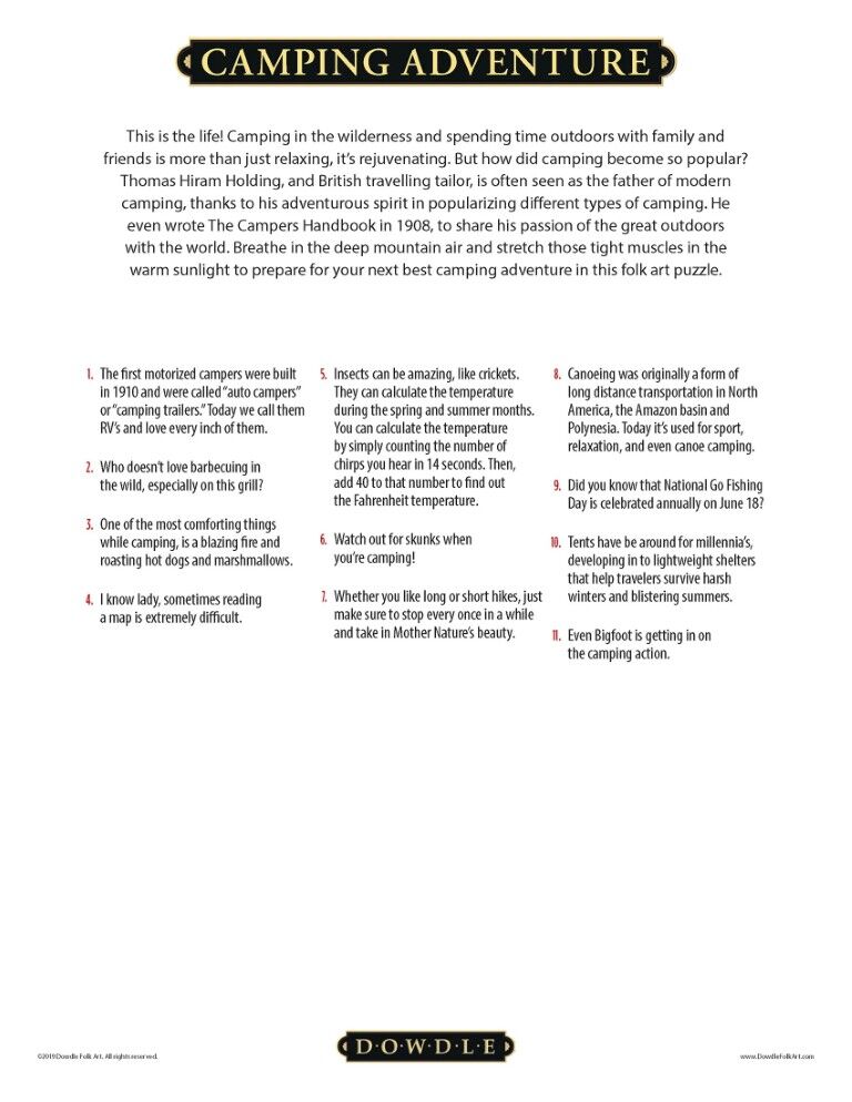 Dowdle Camping Adventure Puzzle, 1000-Pc