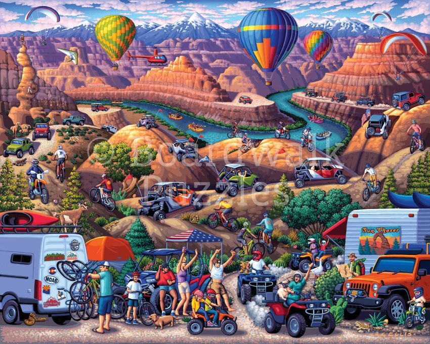 Boardwalk Red Rock Adventure Puzzle, 1000-Pc