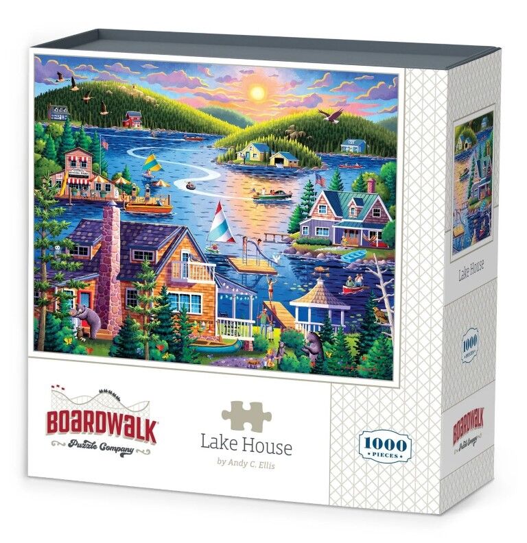 Boardwalk Puzzle Company Lake House, 1000-Pc