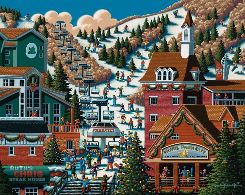 Dowdle Ski Park City, Utah Puzzle, 500-Pc