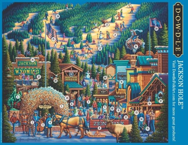Dowdle Jackson, WY Puzzle, 500-Pc