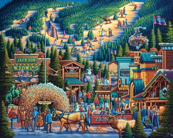 Dowdle Jackson, WY Puzzle, 500-Pc