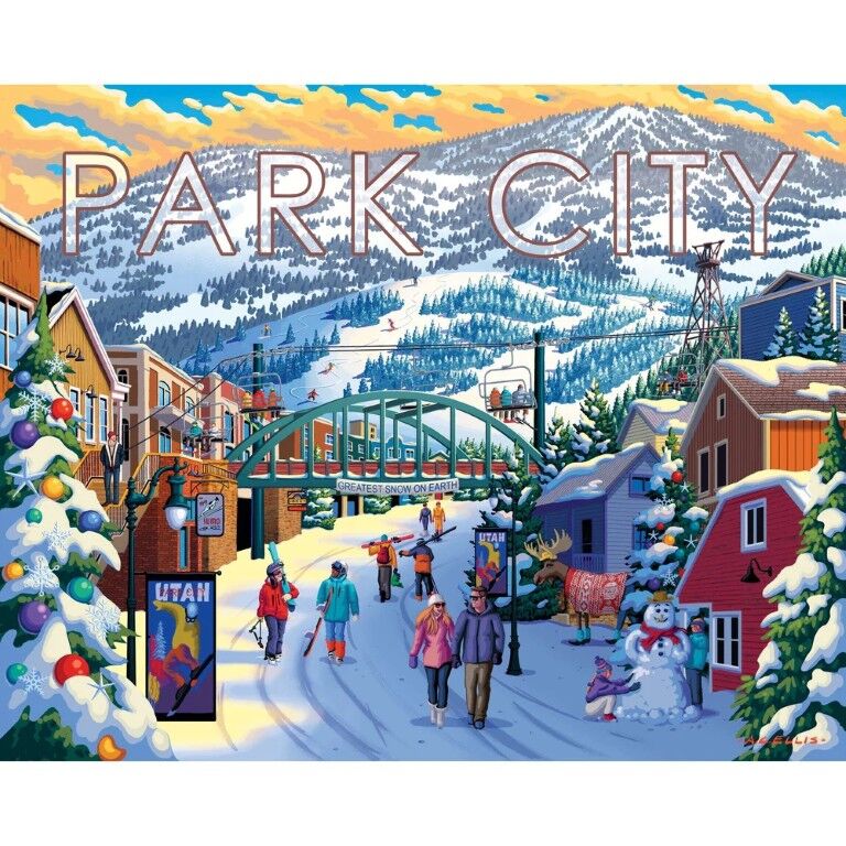 Boardwalk Puzzle Company Park City Winter Puzzle, 500-Pc