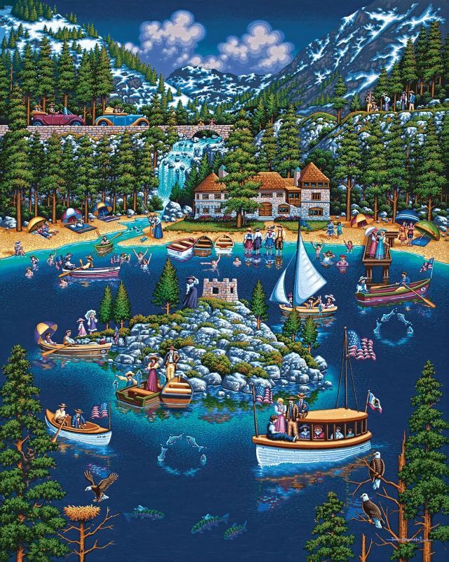 Dowdle Lake Tahoe Puzzle, 500-Pc