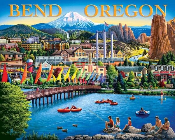 Boardwalk Puzzle Company Bend, Oregon Puzzle, 500-Pc