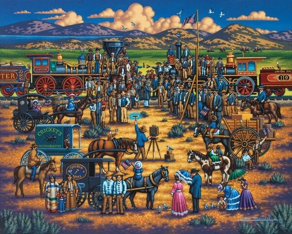 Dowdle Golden Spike Personal Puzzle, 210-Pc