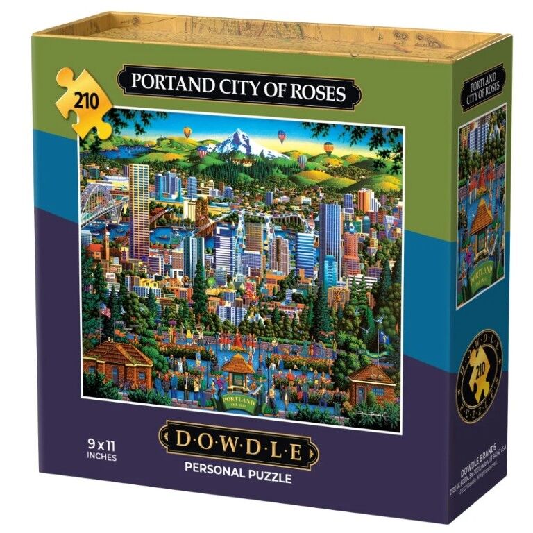 Dowdle Portland City Of Roses Personal Puzzle, 210-Pc