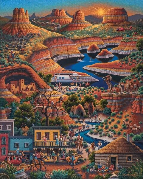 Dowdle Wild, Wild West Puzzle, 210-Pc