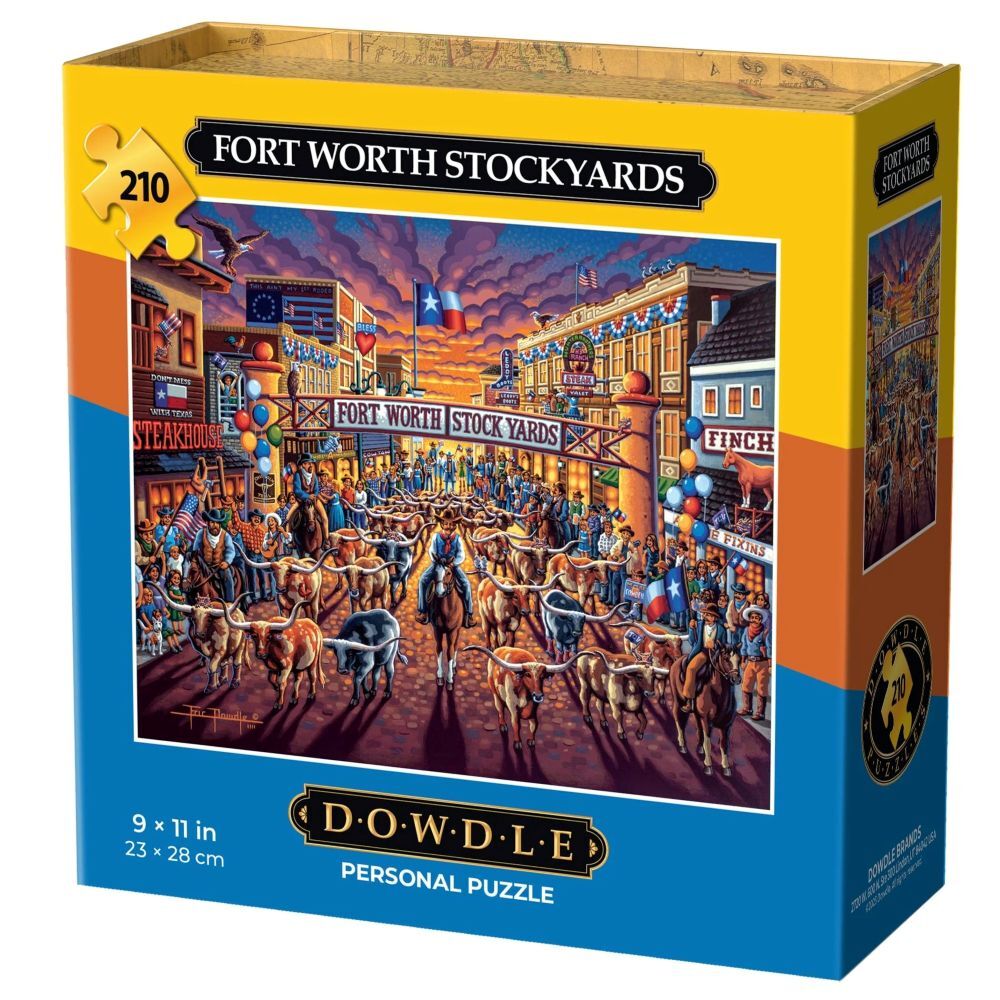 Dowdle Fort Worth Stockyards Personal Puzzle, 210-Pc