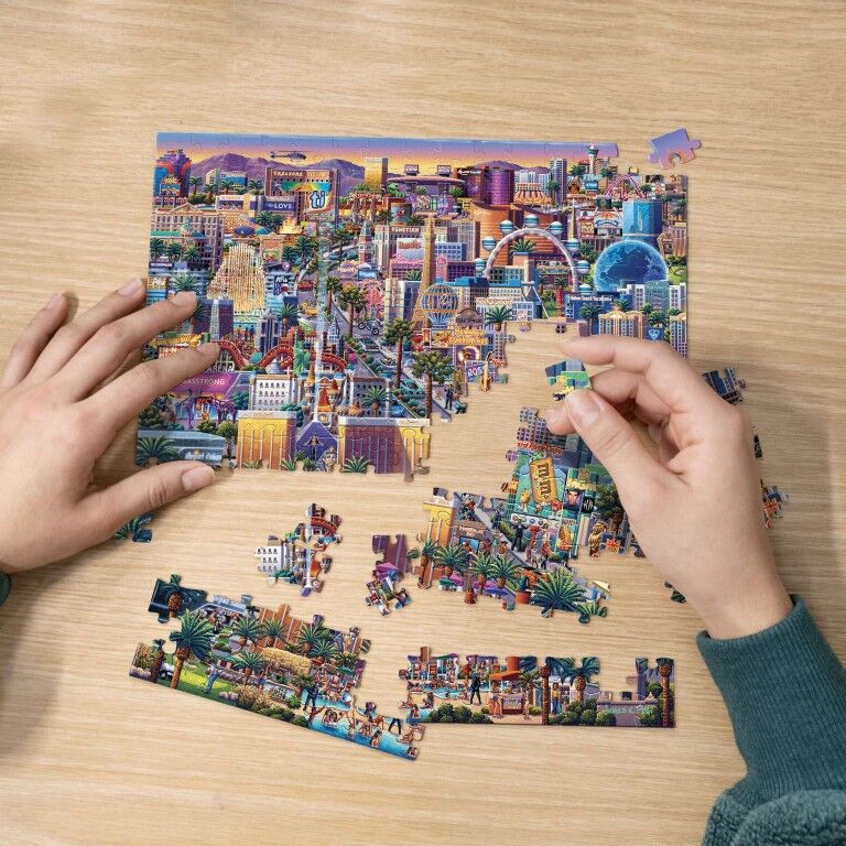 Boardwalk Puzzle Company Las Vegas Strip Personal Puzzle, 210-Pc