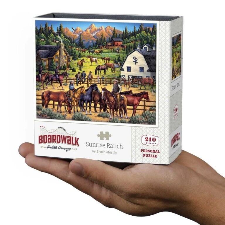 Boardwalk Puzzle Company Sunrise Ranch Personal Puzzle, 210-Pc