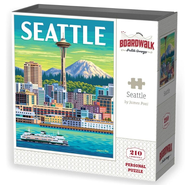 Boardwalk Puzzle Company Seattle Personal Puzzle, 210-Pc