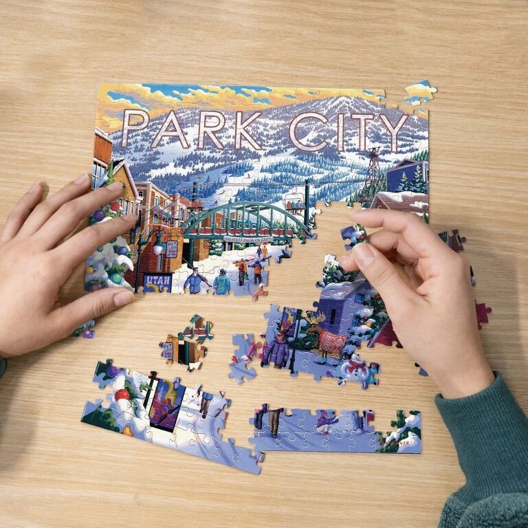 Boardwalk Puzzle Company Park City Winter Personal Puzzle, 210-Pc