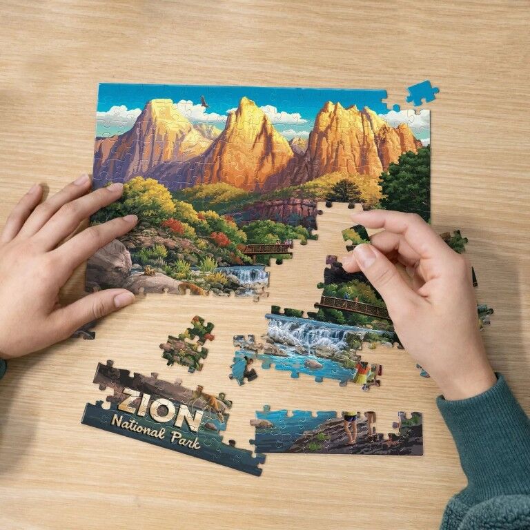 Boardwalk Puzzle Company Zion National Park Personal Puzzle, 210-Pc