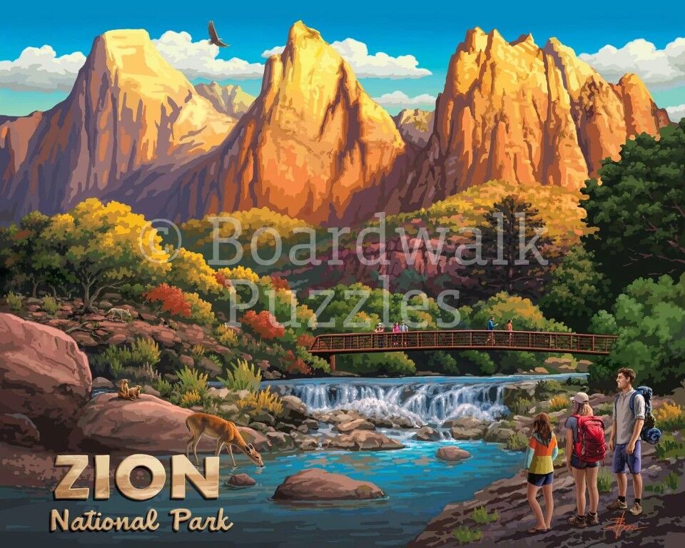 Boardwalk Puzzle Company Zion National Park Personal Puzzle, 210-Pc